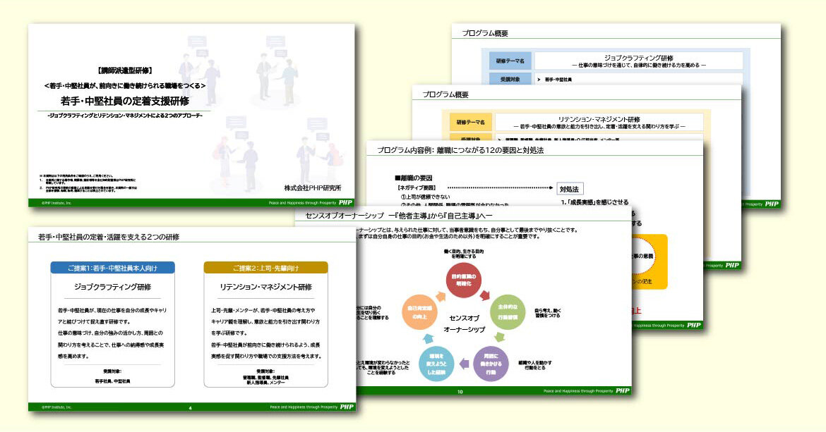 若手・中堅社員の定着支援研修資料ダウンロード